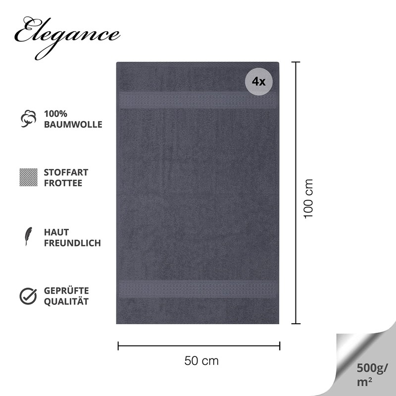Class 4 Piece Terry Towel Set | Pack of 4