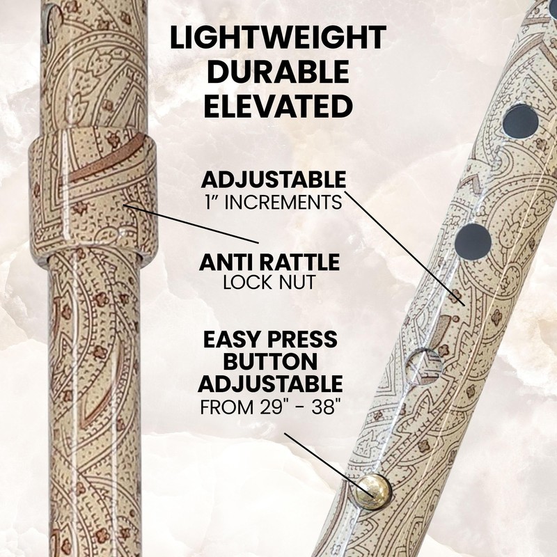 Creme Pearlz Adjustable Cane