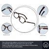 YouthMall Retro Rectangular Glasses for Women Trendy Narrow Square Eyeglasses