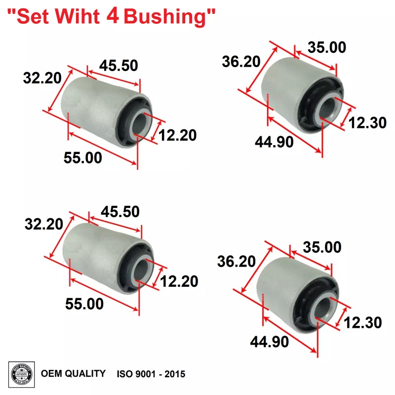 2MPLASTIC Rear Control Arm Bushing For MAZDA CX-7 CX7 2007-2012