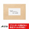 エーワン ラベルシール 宛名 ラベル 用紙 角丸 18面 10シート 31507