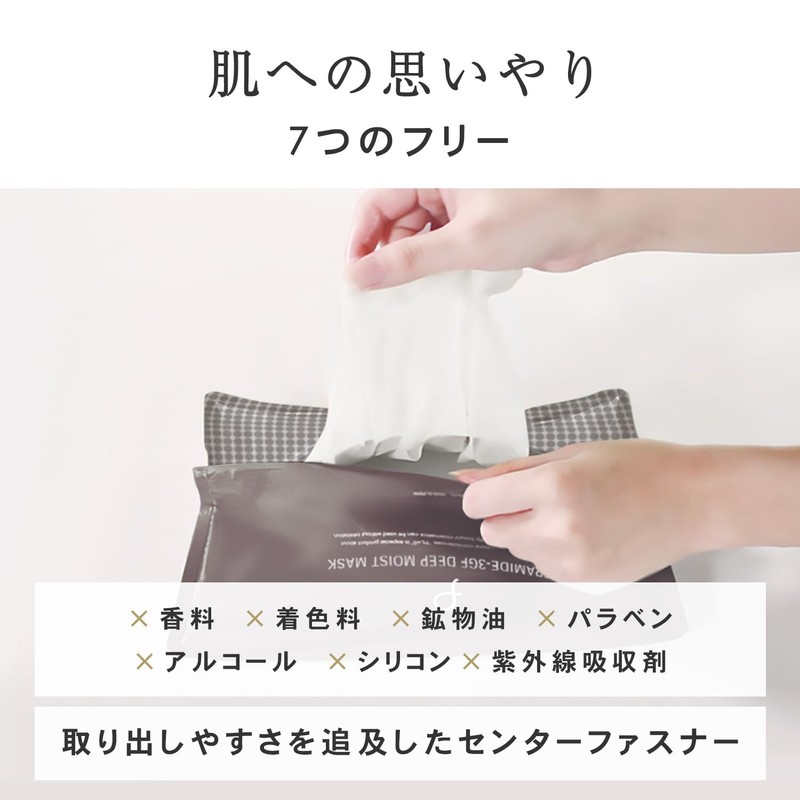 PLuS Priu Ceramide 3GF Deep Moist Mask (Pack of 21)