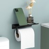 Newaner Space Aluminium Toilet Roll Holder with Spacious Shelves, Toilet