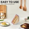 LFCFBH 2 PCS Transparent Sandwich Container, Reusable Triangle Sandwich Container