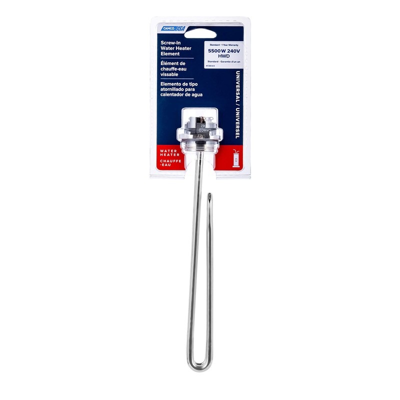 Camco 02363 5500W 240V Screw-in Foldback Water Heater Element High