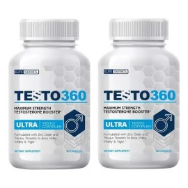 Suplemanto Alimenticio Testo360 Ultra Testoterona Sfn 2 Pack                                                                                          