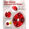 AOKLIT 20 Pcs 4.5" Diamond Saw Blade, Super Thin Tile