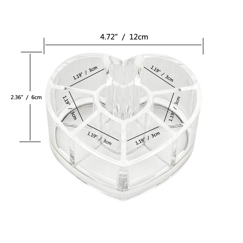 Acrylic Make-up Organiser Cosmetic Organiser Brush Holder Make Up Storage