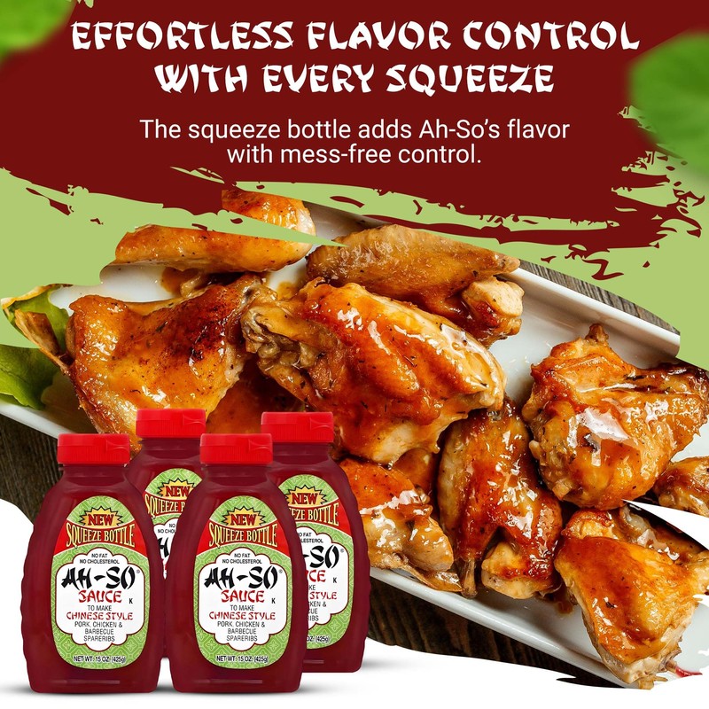 Ah-So Chinese-Style BBQ Sauce, Red Rib – 4 Pack (4