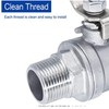 1 1/4in DN32 Thread Ball Valve 1000WOG Nominal Working Pressure