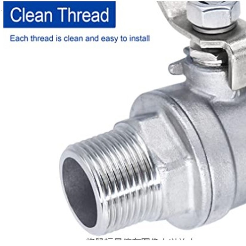 1 1/4in DN32 Thread Ball Valve 1000WOG Nominal Working Pressure