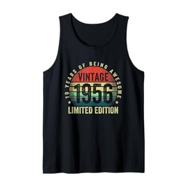 70 Years Old Gifts Vintage 1956 Funny 70th Birthday Retro Tank Top
