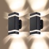 LMP 2 Pack LED Square Up and Down Lights Outdoor
