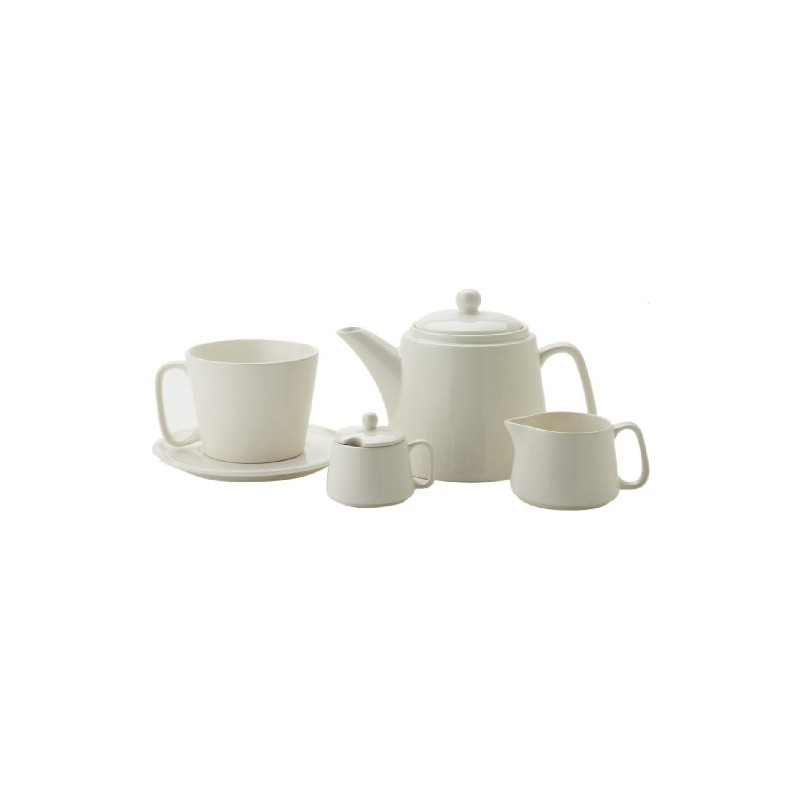 Classic Coffee & Tea Tower Tea Set, Natural Cream
