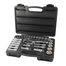 Paramount 31-Piece Inch/SAE 12-Point Standard Socket Set, 1/4" to 1"