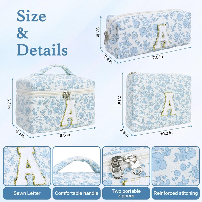 FODYNE Make Up Bag, Blue, B