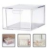 Alipis Stackable Storage Transparent Organizing Box for Bedroom Bathroom Kitchen