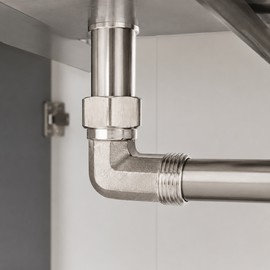 1/2 Inch BSP Stainless Steel Pipe Fittings – Tee, Elbow, Straight Connector, Plug and Reducing Adapter