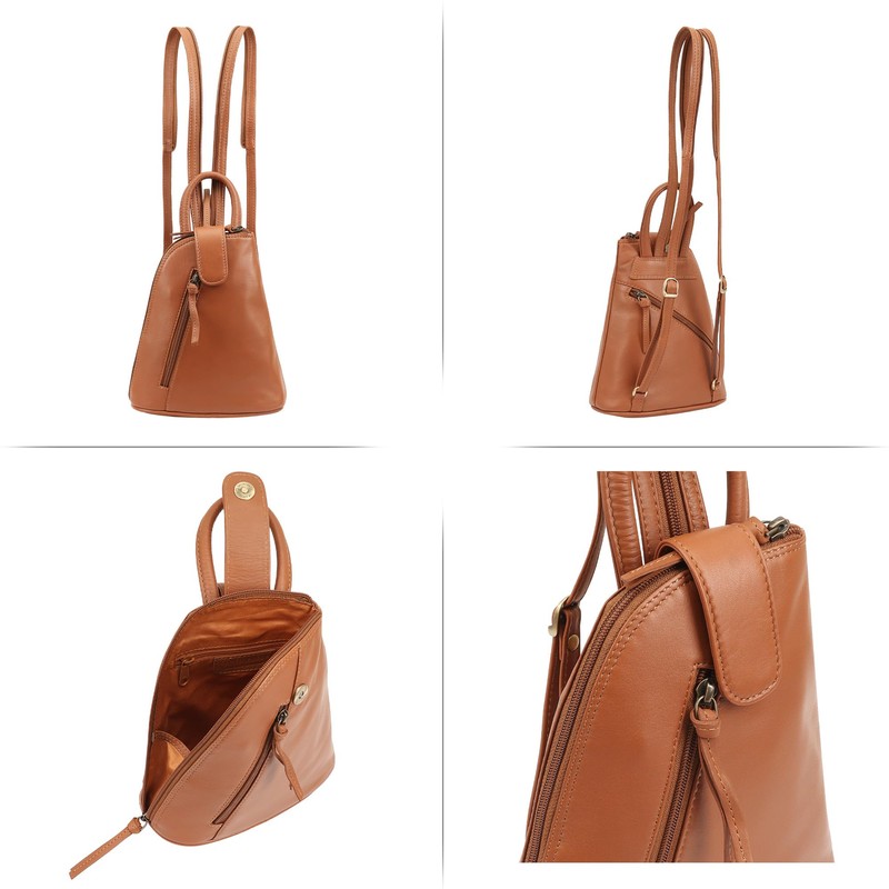 Lloyd Baker London Genuine Leather Backpack, Real Leather Backpack for
