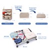 TABITORA Portable Hanging Travel Shelves Bag Packing Cube Organizer Suitcase