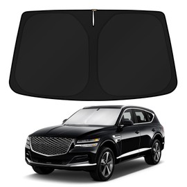 KUST Windshield Sun Shade for Genesis GV80 2021 2022 2023 2024 2025 2026 Window Accessories Sunshade Sun Protector Foldable Block UV Rays Keep Car Cooler