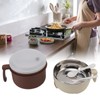Stainless Steel Noodle Bowl Lunch Box Double Layer Ramen Bowl