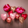 Heart Foil Balloons Pack of 24, Heart Balloons Wedding Red