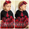 fioukiay Baby Girl Dress and Cardigan Set Infant Girl Bowknot
