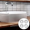 Stainless Steel Wall Split Flange, 4 Pairs Round Escutcheon Plate