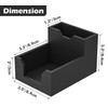 Kamehame Black Sticky Note Holder, Silicone Memo Holder with Pen
