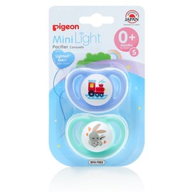 Pigeon MiniLight Pacifier (Small) X 2 - Assorted Colours & Designs
