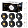 UNUSROOM Rechargeable Puck Lights with Remote Control,2000mAh High Capacity Battery