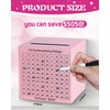 Money Saving Box, Unbreakable Piggy Bank for Adults Save $5,050
