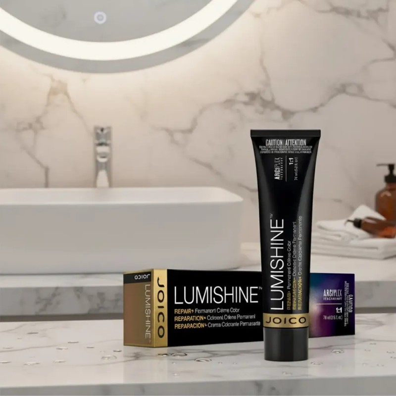 Joico - Kit Tinte Profesional Lumishine Joico + Peróxido Rubio