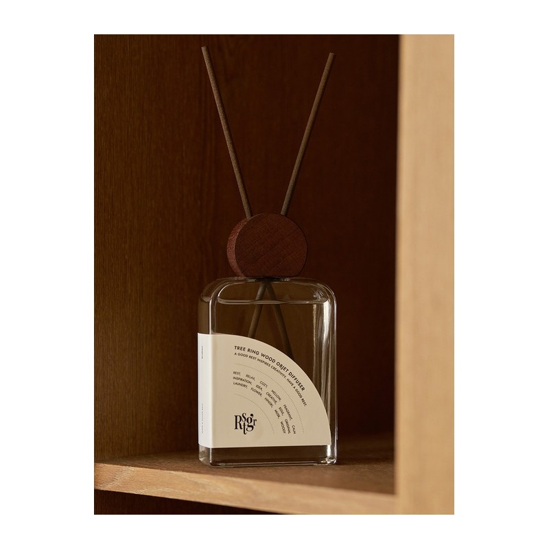 Tree ring wood object diffuser indoor air freshener housewarming gift