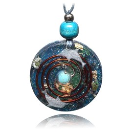 Large Orgone pendant with Turquoise