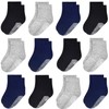 GRPSKCOS Toddler Boys Girls Non Slip Socks 12 Pairs Anti