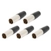 5pcs 4Pin XLR Connector Mini Male Microphone Cable Adapter MIC
