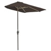 Blue Star Group Off-The-Wall Brella Olefin Half Umbrella, 9'-Width, Chocolate