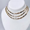 Tewiky Herringbone Necklace for Women Dainty 14k Gold Snake Chain