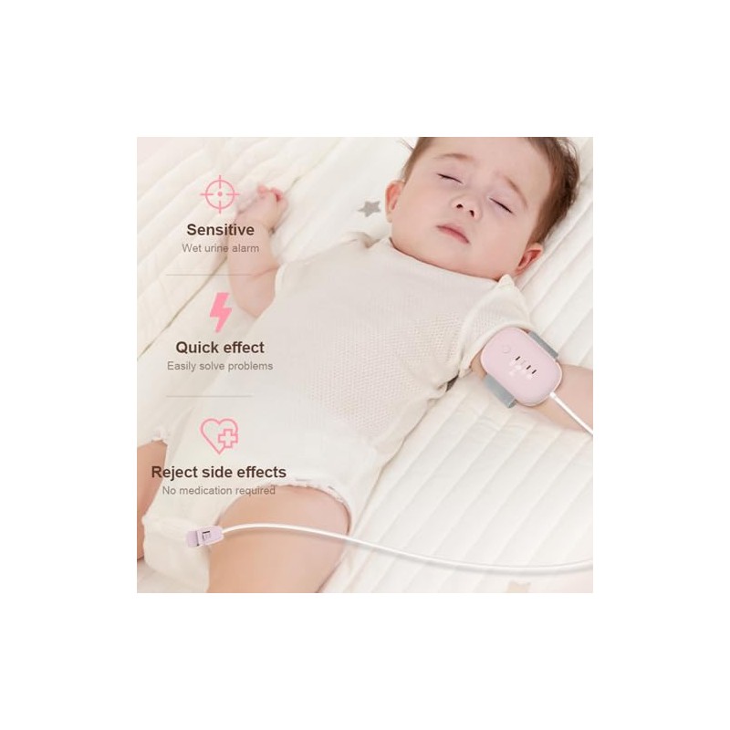 Bedwetting Alarm for Boys Girls, Night Time Potty Training Alarm