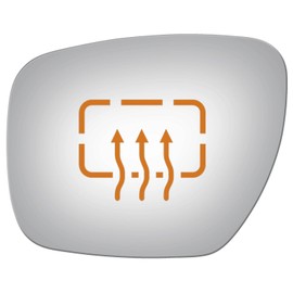 Flat Driver Heated Side Mirror Replacement Glass for 2007-2009 MAZDA CX-9