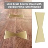 Create idea Solid Brass Bow Tie 70mmx26mmx4mm Slot Cutting Wood
