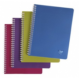 Clairefontaine Linicolor Intense 329715C Sprali Book 17 x 22 cm French Ruled Pack of 50 Sheets Assorted