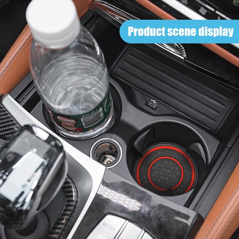 2PCS Car Cup Holder Coasters, 2.75 Inch Auto Non-Slip Anti