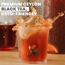 IntegriTEA Ceylon Black Cold Brew Black Tea Bags - 6-Bag Unsweetened Iced Tea Pack for 6 Gallons of Tea - Cold or Hot Brew Organic Iced Black Tea Bags