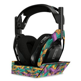 MightySkins Glossy Glitter Skin Compatible With Astro A50 Wireless Headphones + Base Station (Gen 4) - Tertiary Arrows | Protective, Durable High-Gloss Glitter Finish | Easy To Apply | Made in the USA