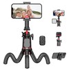 Fotopro Camera Tripod, Mini Flexible Extendable Tripod Stand with Extension