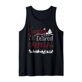 Carmela Xmas Cute Christmas Name Tank Top