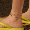 JECOMY Dainty Anklets for Women 14K Gold Plated Anklet Cute